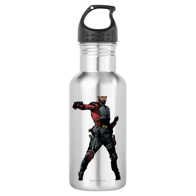 Suicide Squad | Deadshot Comic Book Art Trinkflasche (Vorderseite)