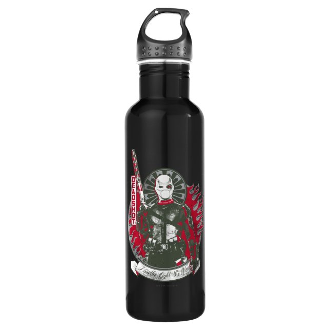 Suicide Squad | Deadshot "I am the Light" Edelstahlflasche (Vorderseite)