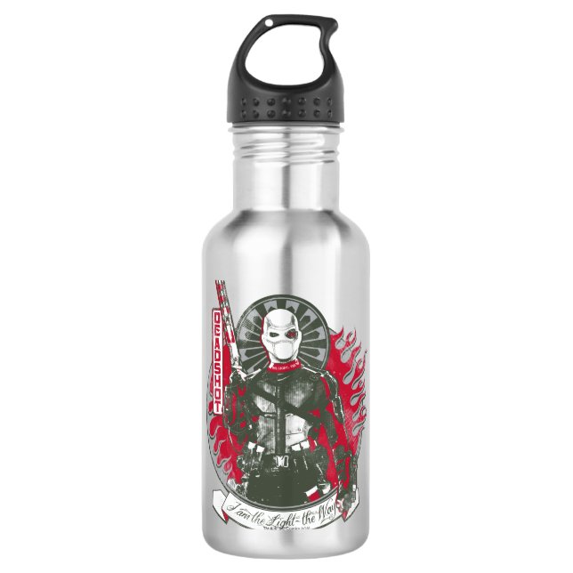 Suicide Squad | Deadshot "I am the Light" Edelstahlflasche (Vorderseite)