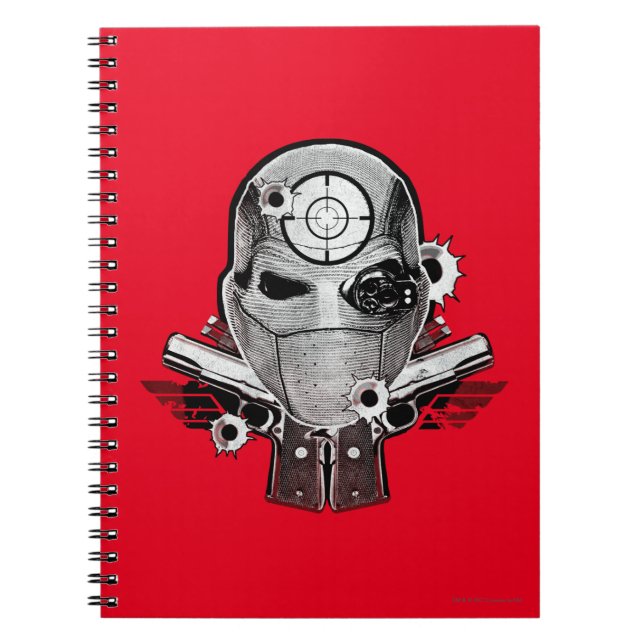 Suicide Squad | Deadshot Mask & Guns Tattoo Art Notizblock (Vorderseite)