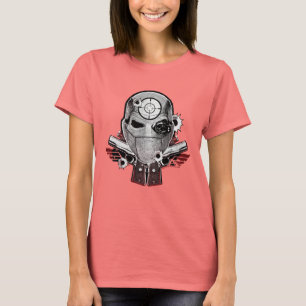Suicide Squad Deadshot Mask & Guns Tattoo Art T-Shirt