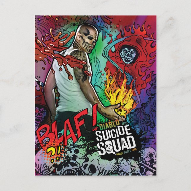 Suicide Squad | Diablo Character Graffiti Postkarte (Vorderseite)