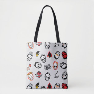 Suicide Squad   Diablo Emoji Pattern Tasche