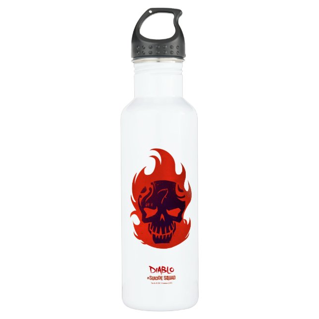 Suicide Squad Diablo Head Icon Trinkflasche (Vorderseite)