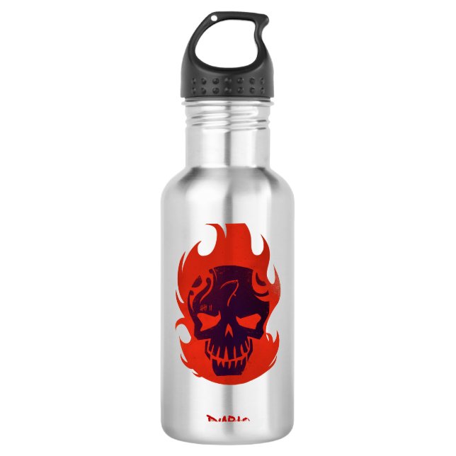 Suicide Squad Diablo Head Icon Trinkflasche (Vorderseite)