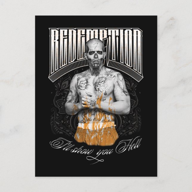 Suicide Squad | El Diablo "Redemption" Tattoo Postkarte (Vorderseite)