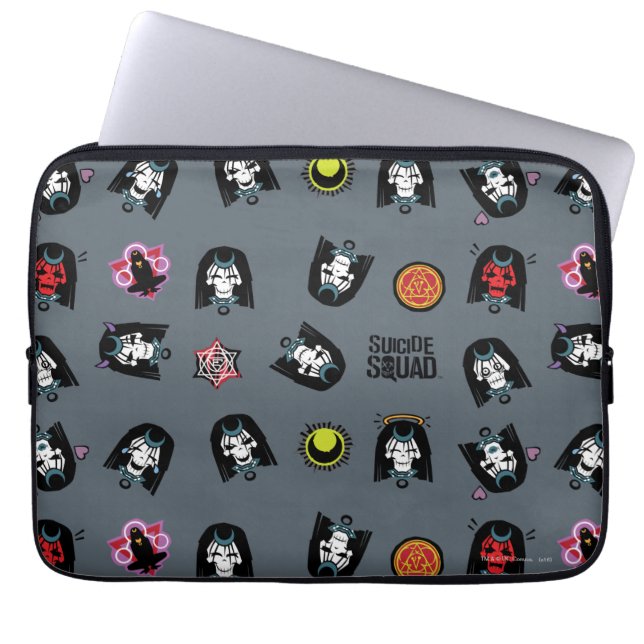 Suicide Squad | Enchantress Emoji Pattern Laptopschutzhülle (Vorderseite)