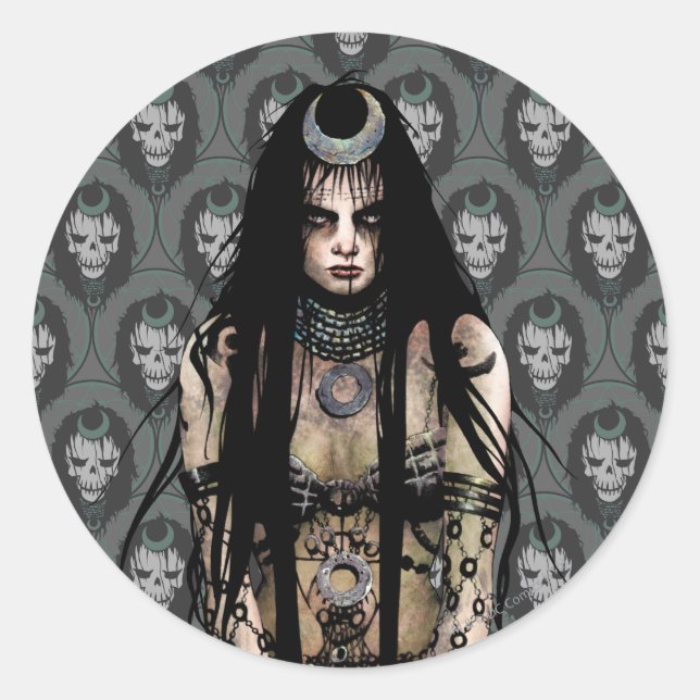 Suicide Squad | Enchantress Runder Aufkleber (Vorderseite)