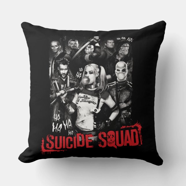 Suicide Squad | Foto der Grunge Group Kissen (Vorderseite)