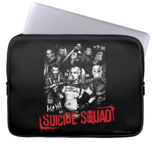 Suicide Squad   Foto der Grunge Group Laptopschutzhülle