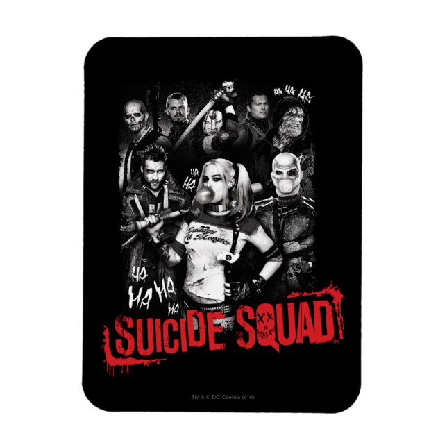 Suicide Squad | Foto der Grunge Group Magnet (Vertikal)