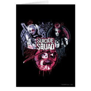 Suicide Squad   Girls Graffiti Badges
