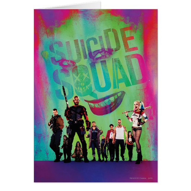Suicide Squad | Green Joker & Squad Movie Poster (Vorne)
