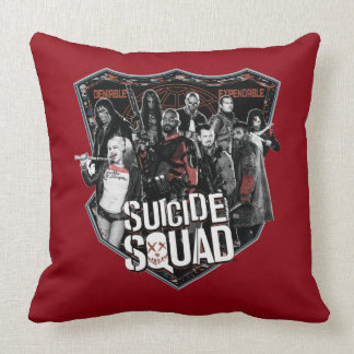 Suicide Squad | Group Abzeichen Foto Kissen