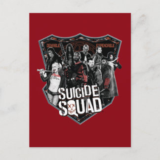 Suicide Squad Group Badge Foto Postkarte