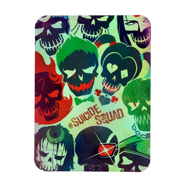 Suicide Squad | Gruppentoss Magnet (Vertikal)
