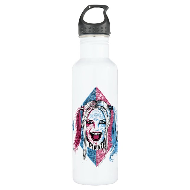 Suicide Squad | Harley Laugh Edelstahlflasche (Vorderseite)