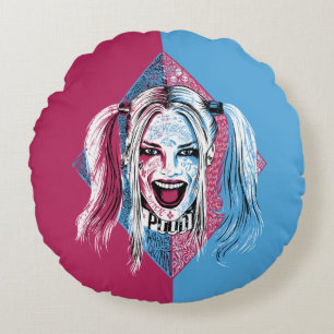 Suicide Squad   Harley Laugh Rundes Kissen