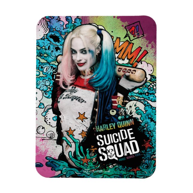 Suicide Squad | Harley Quinn Character Graffiti Magnet (Vertikal)