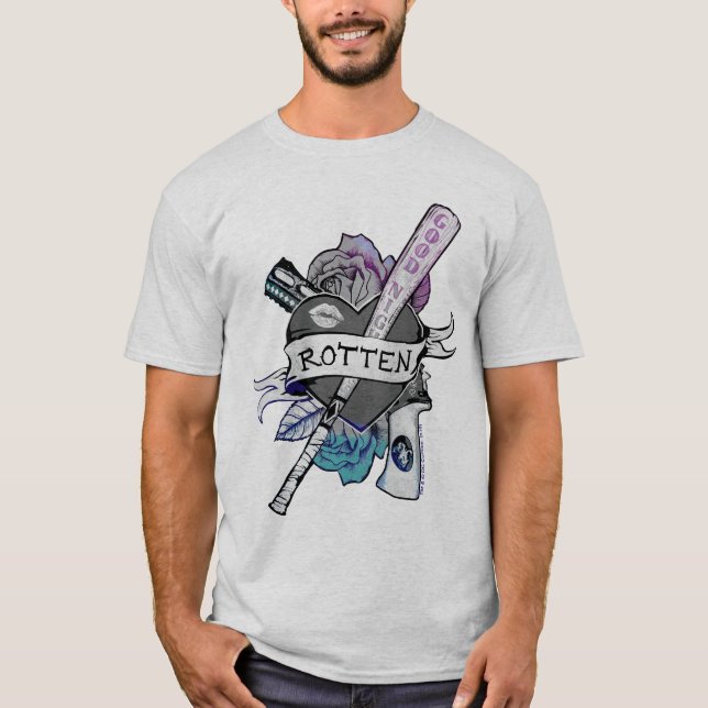 Suicide Squad | Harley Quinn "Rotten" Tattoo Art T-Shirt (Vorderseite)