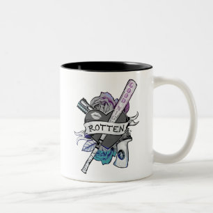 Suicide Squad   Harley Quinn "Rotten" Tattoo Art Zweifarbige Tasse