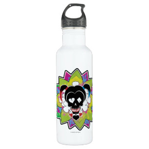 Suicide Squad   Harley Quinn Skull Tattoo Art Edelstahlflasche