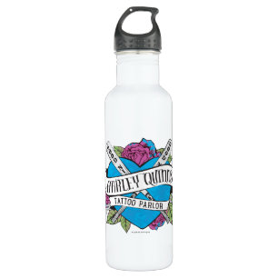 Suicide Squad Harley Quinns Tattoo Parlor Herz Trinkflasche