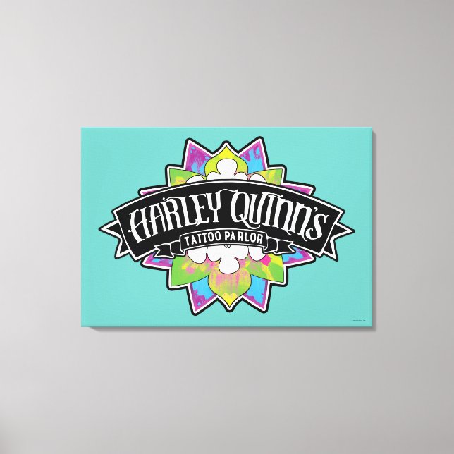 Suicide Squad | Harley Quinns Tattoo Parlor Lotus Leinwanddruck (Vorderseite)