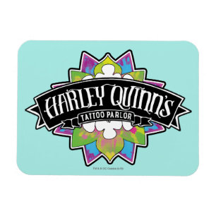 Suicide Squad Harley Quinns Tattoo Parlor Lotus Magnet