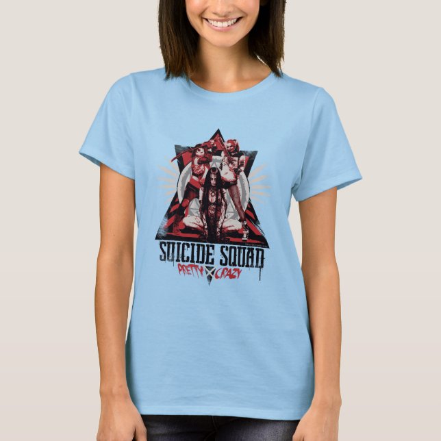 Suicide Squad | Hübsche Crazy Squad Girls T-Shirt (Vorderseite)