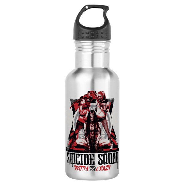 Suicide Squad | Hübsche Crazy Squad Girls Trinkflasche (Vorderseite)