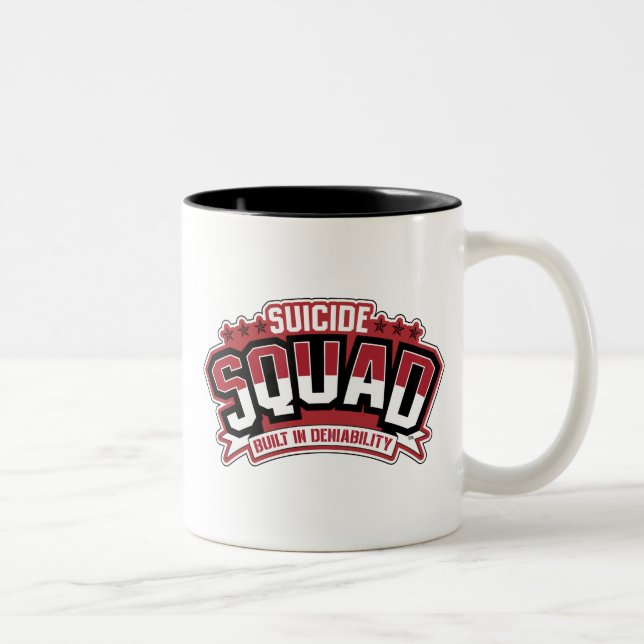 Suicide Squad | In Verweigerbarkeit gebaut Zweifarbige Tasse (Rechts)