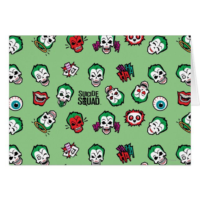 Suicide Squad | Joker Emoji Pattern (Vorderseite (Horizontal))
