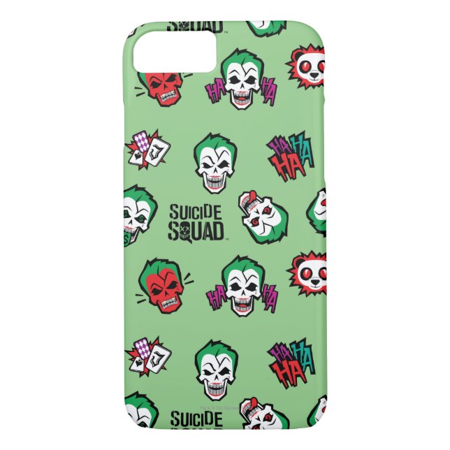 Suicide Squad | Joker Emoji Pattern Case-Mate iPhone Hülle (Rückseite)