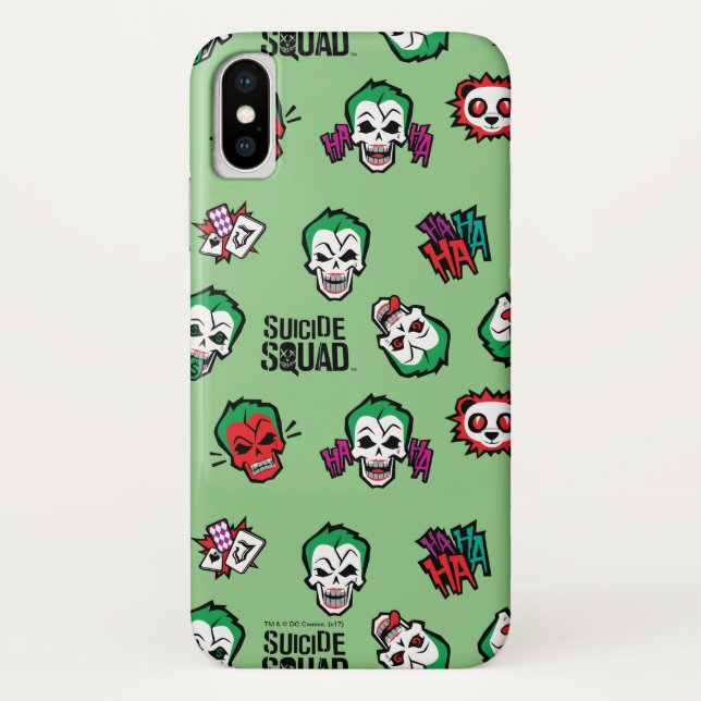 Suicide Squad | Joker Emoji Pattern Case-Mate iPhone Hülle (Rückseite)