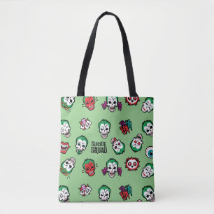 Suicide Squad   Joker Emoji Pattern Tasche