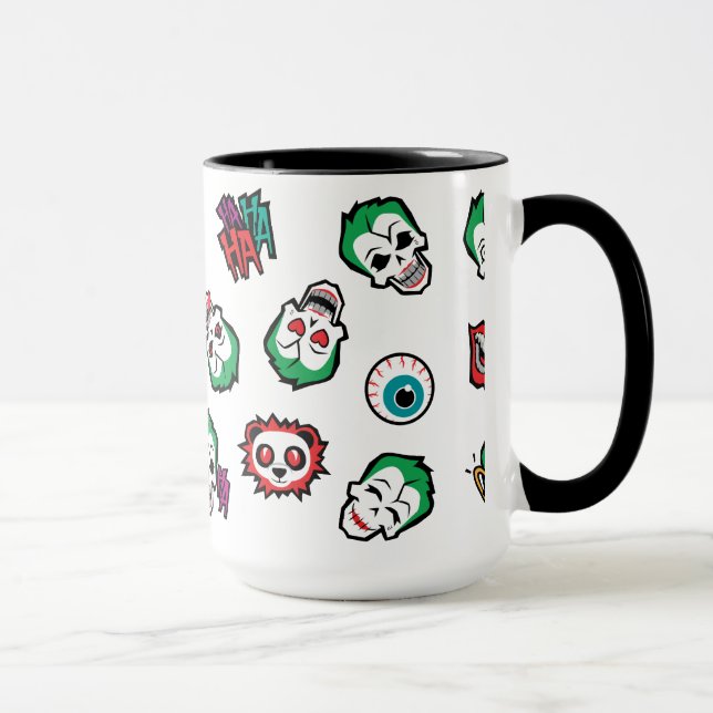 Suicide Squad | Joker Emoji Pattern Tasse (Rechts)