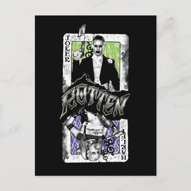 Suicide Squad Joker & Harley Rotten Postkarte (Vorderseite)