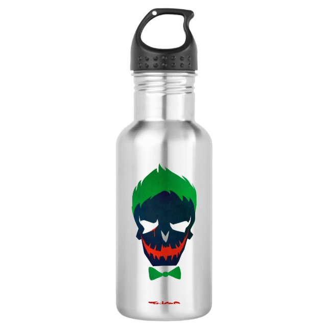 Suicide Squad Joker Head | Icon Edelstahlflasche (Vorderseite)