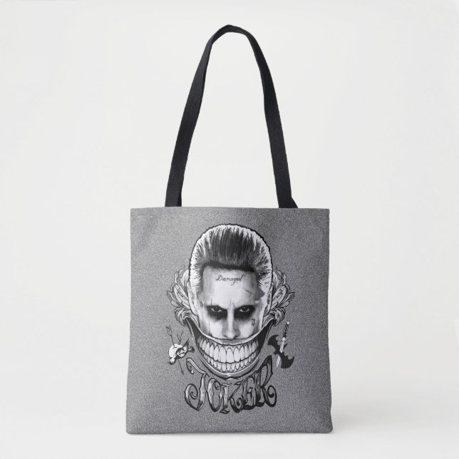 Suicide Squad | Joker Lächeln Tasche (Vorderseite)