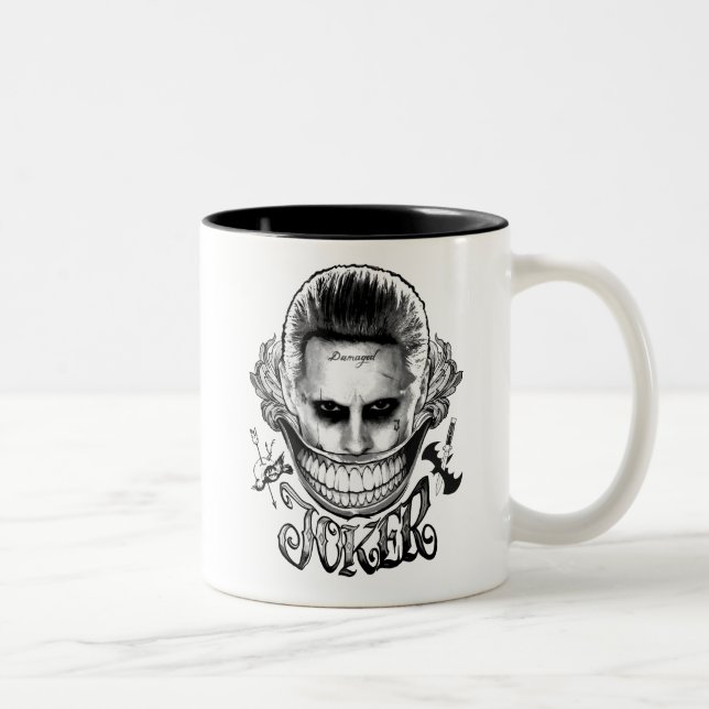 Suicide Squad | Joker Lächeln Zweifarbige Tasse (Rechts)