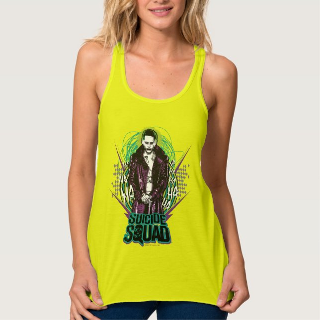 Suicide Squad | Joker Retro Rock Graphic Tank Top (Vorderseite)