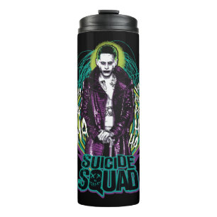 Suicide Squad Joker Retro Rock Graphic Thermosbecher