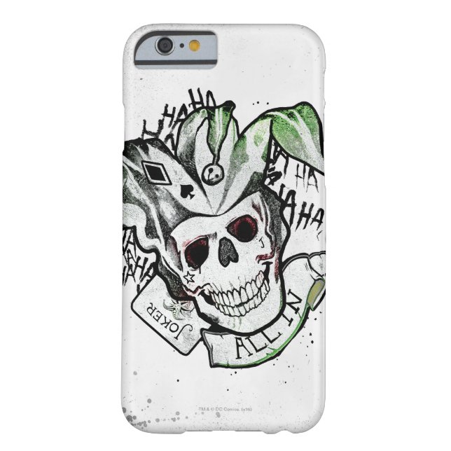 Suicide Squad | Joker Skull "All in" Tattoo Art Case-Mate iPhone Hülle (Rückseite)