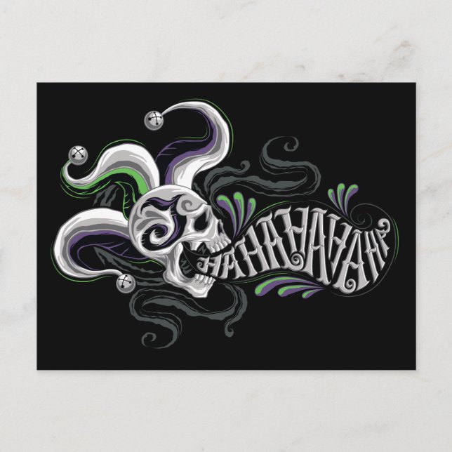 Suicide Squad | Joker Skull - Haha Postkarte (Vorderseite)