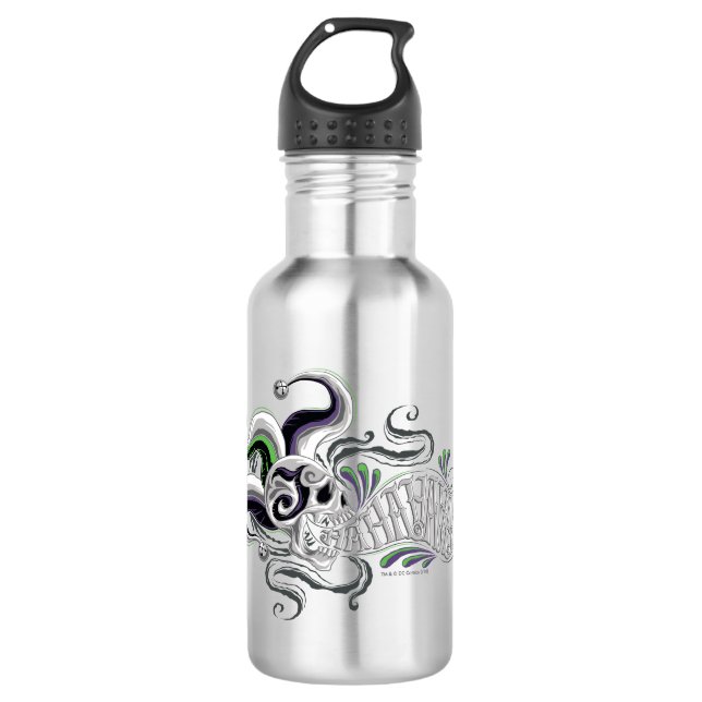 Suicide Squad | Joker Skull - Haha Trinkflasche (Vorderseite)