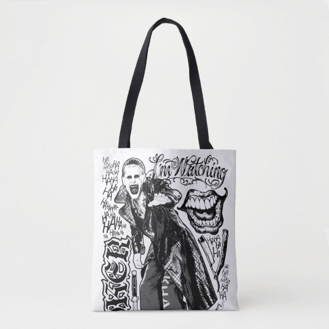 Suicide Squad Joker Typography Foto Tasche (Vorderseite)