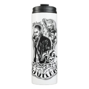 Suicide Squad   Joker und Harley Airbrush Tattoo Thermosbecher