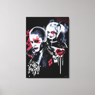 Suicide Squad | Joker und Harley Painted Graffiti Leinwanddruck