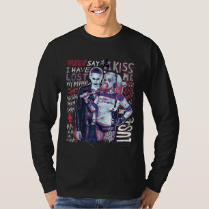 Suicide Squad   Joker und Harley Typografy Foto T-Shirt